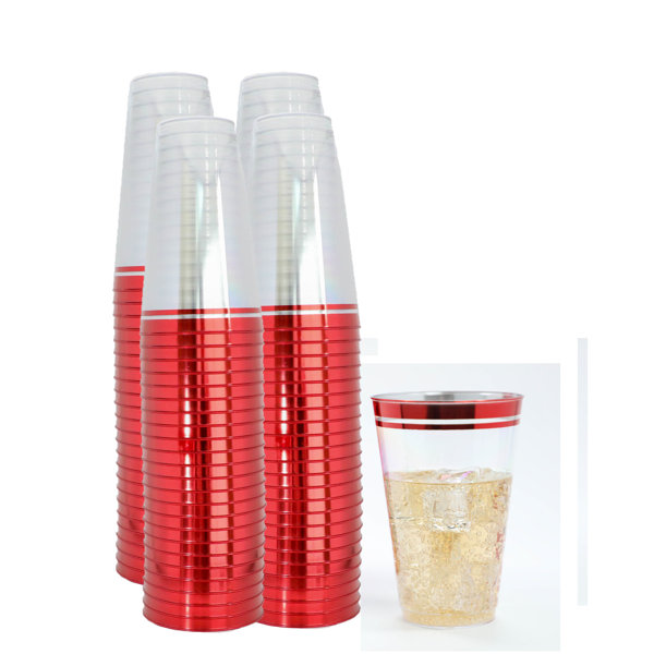 Perfect Settings Tableware 100 Pk 16oz Hard Clear Disposable Plastic